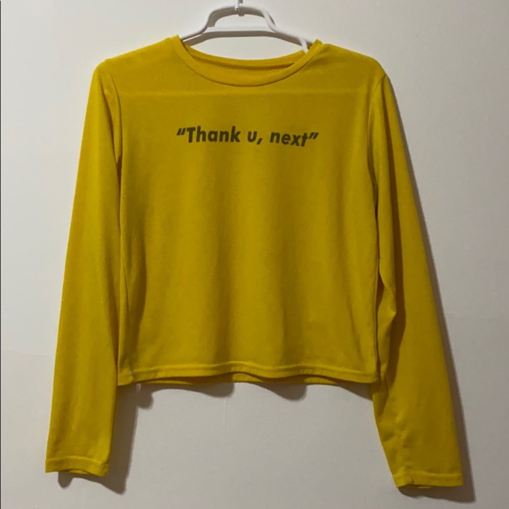 Thank u Next see-through yellow pull-up 💛 ✨